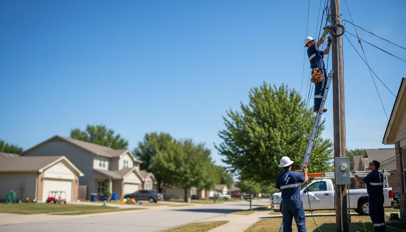 Residential electrician providing installation services in Success, AR